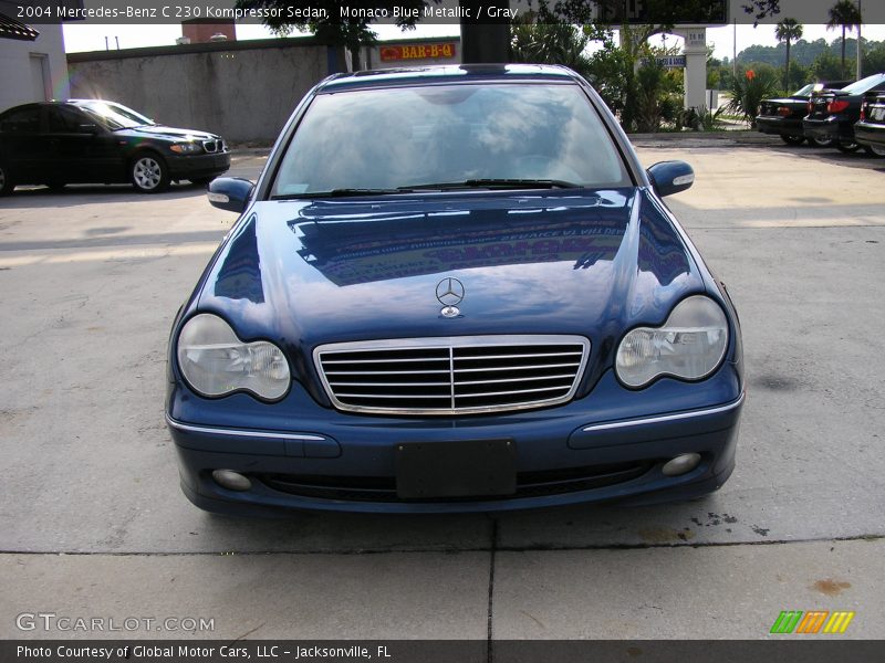 Monaco Blue Metallic / Gray 2004 Mercedes-Benz C 230 Kompressor Sedan