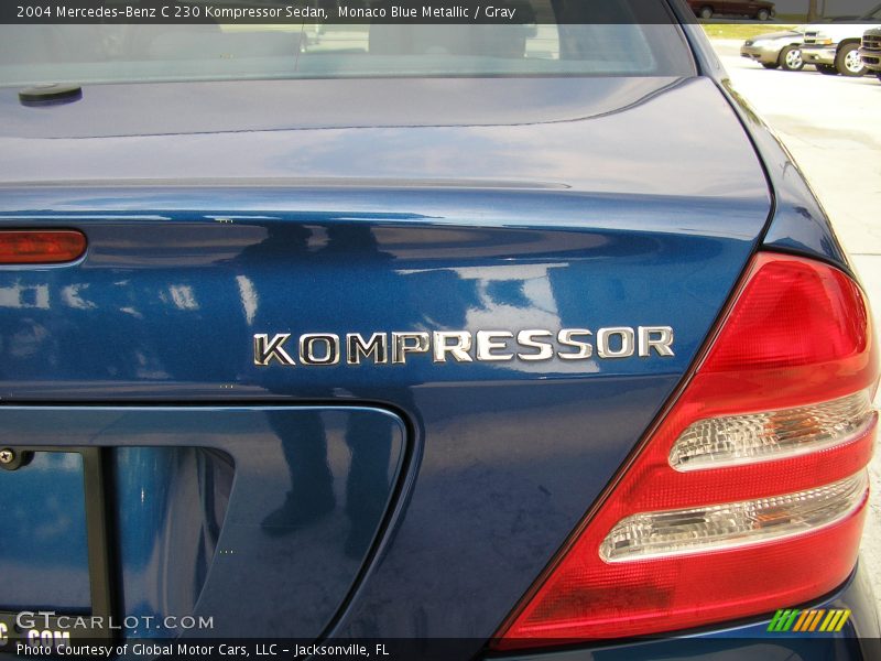 Monaco Blue Metallic / Gray 2004 Mercedes-Benz C 230 Kompressor Sedan