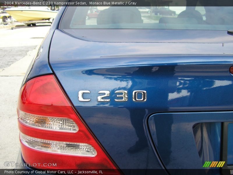 Monaco Blue Metallic / Gray 2004 Mercedes-Benz C 230 Kompressor Sedan
