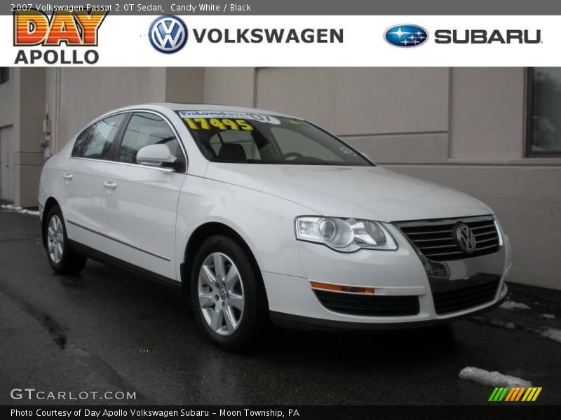 Candy White / Black 2007 Volkswagen Passat 2.0T Sedan