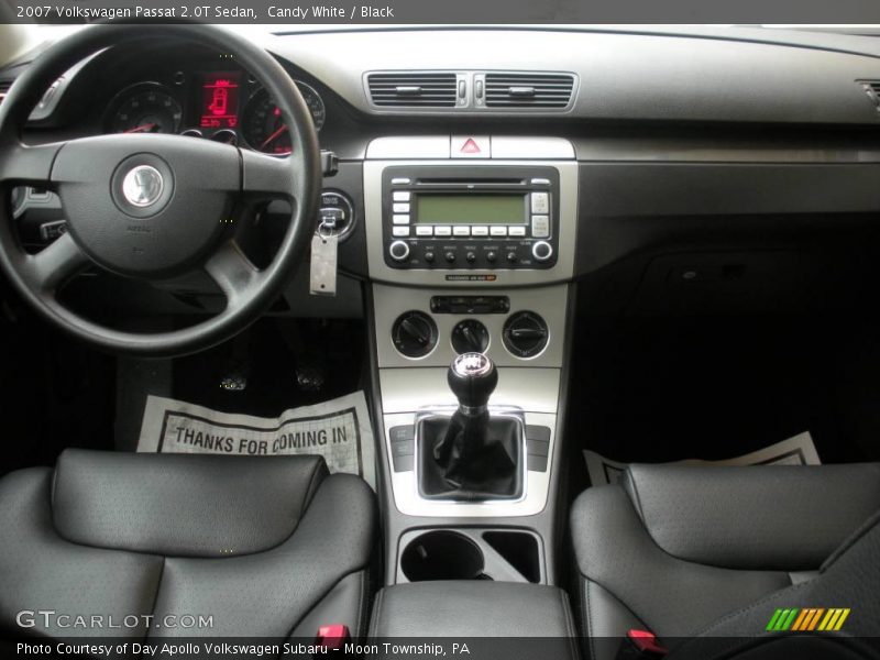 Candy White / Black 2007 Volkswagen Passat 2.0T Sedan
