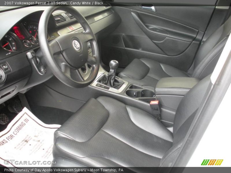 Candy White / Black 2007 Volkswagen Passat 2.0T Sedan