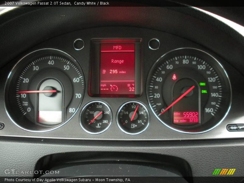 Candy White / Black 2007 Volkswagen Passat 2.0T Sedan