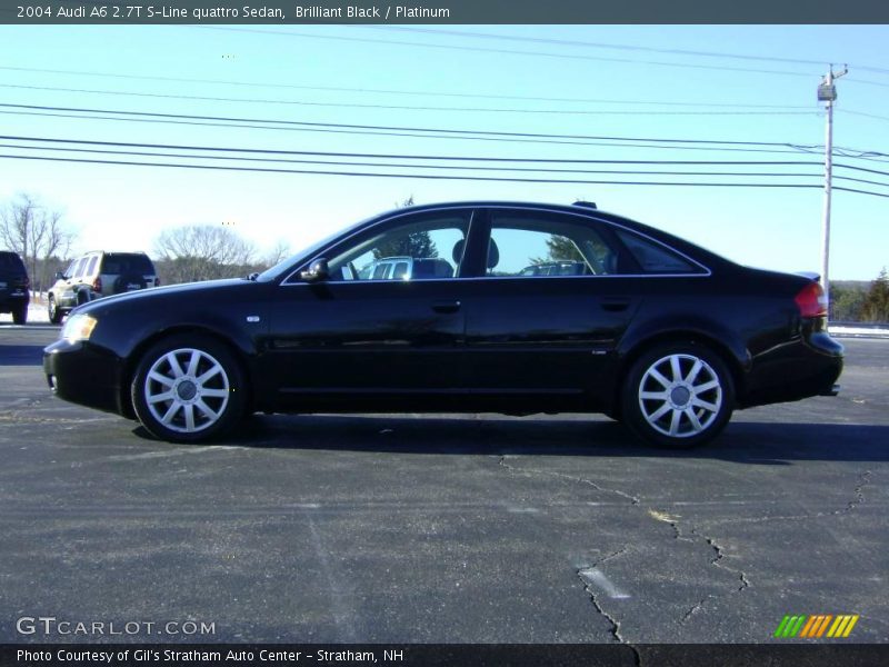 Brilliant Black / Platinum 2004 Audi A6 2.7T S-Line quattro Sedan