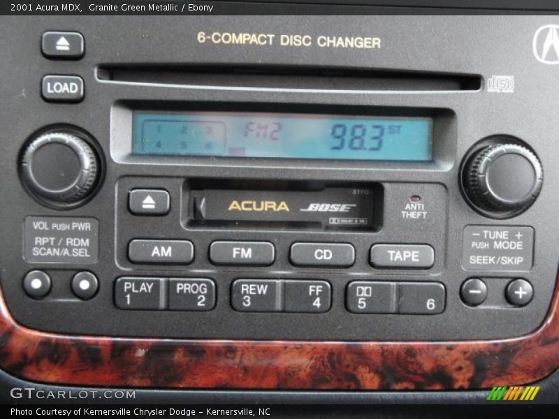 Granite Green Metallic / Ebony 2001 Acura MDX