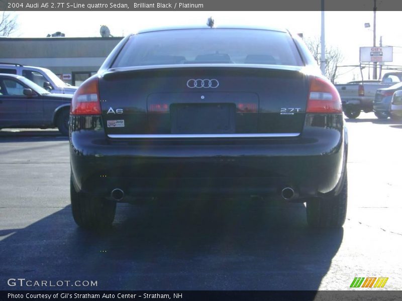Brilliant Black / Platinum 2004 Audi A6 2.7T S-Line quattro Sedan