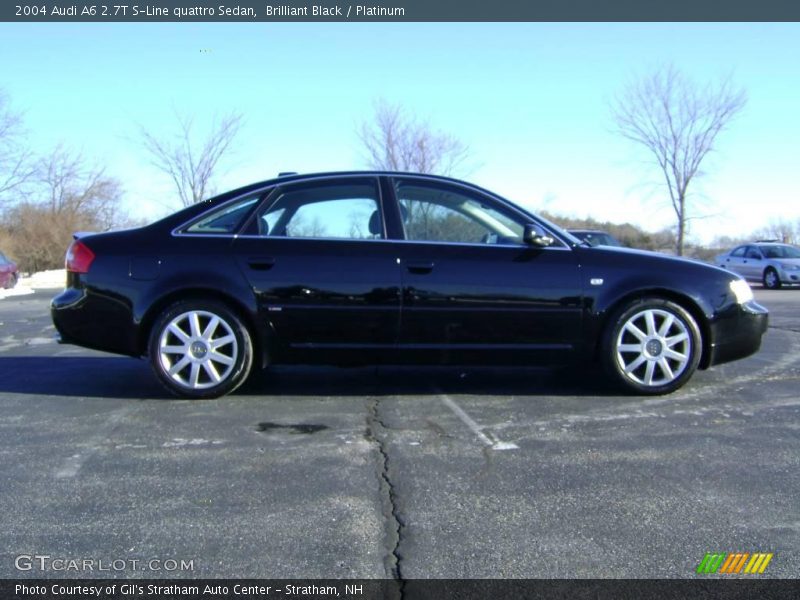 Brilliant Black / Platinum 2004 Audi A6 2.7T S-Line quattro Sedan