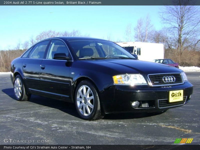 Brilliant Black / Platinum 2004 Audi A6 2.7T S-Line quattro Sedan