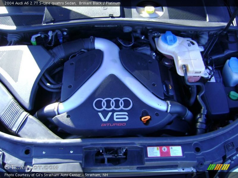 Brilliant Black / Platinum 2004 Audi A6 2.7T S-Line quattro Sedan