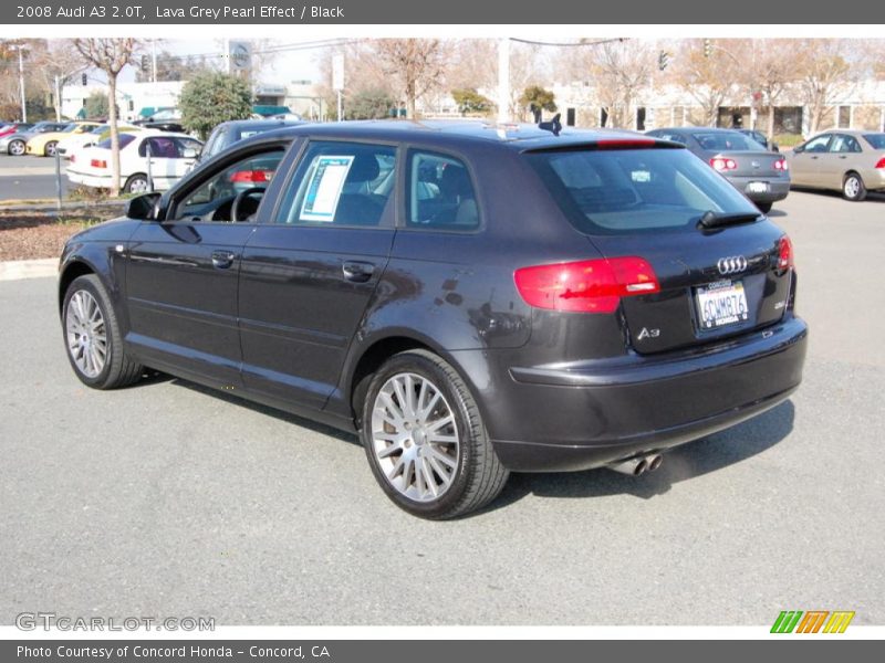 Lava Grey Pearl Effect / Black 2008 Audi A3 2.0T