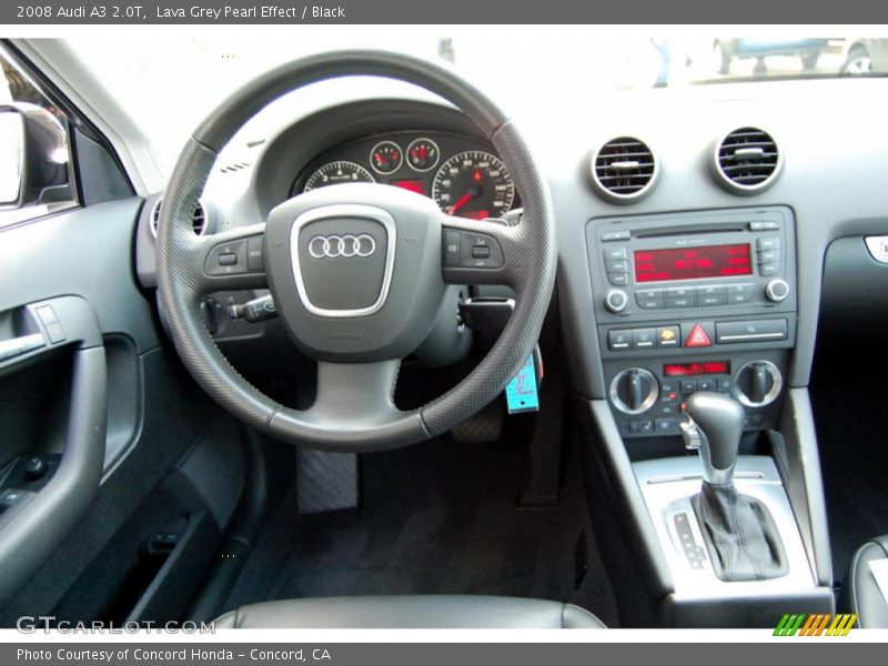 Lava Grey Pearl Effect / Black 2008 Audi A3 2.0T