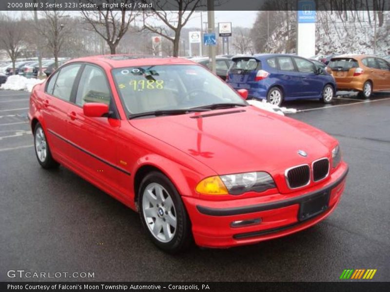 Bright Red / Sand 2000 BMW 3 Series 323i Sedan