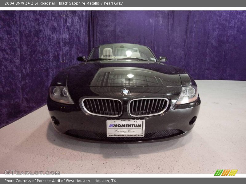 Black Sapphire Metallic / Pearl Gray 2004 BMW Z4 2.5i Roadster