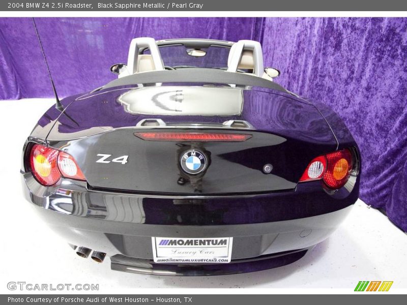 Black Sapphire Metallic / Pearl Gray 2004 BMW Z4 2.5i Roadster