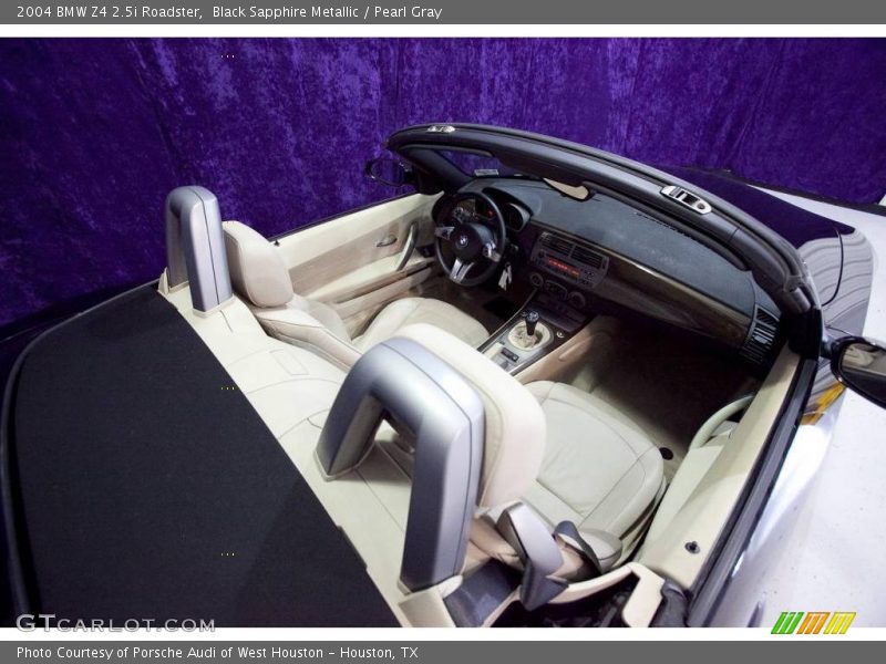 Black Sapphire Metallic / Pearl Gray 2004 BMW Z4 2.5i Roadster