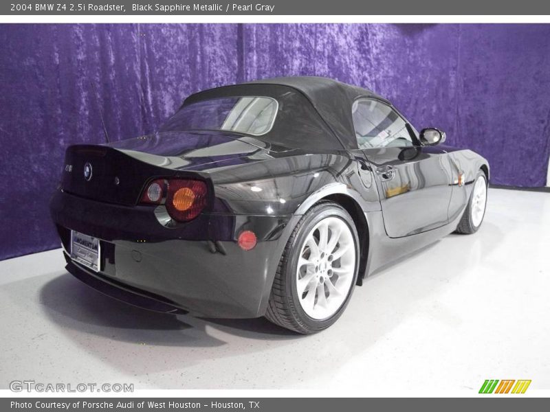 Black Sapphire Metallic / Pearl Gray 2004 BMW Z4 2.5i Roadster