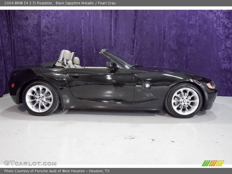 Black Sapphire Metallic / Pearl Gray 2004 BMW Z4 2.5i Roadster