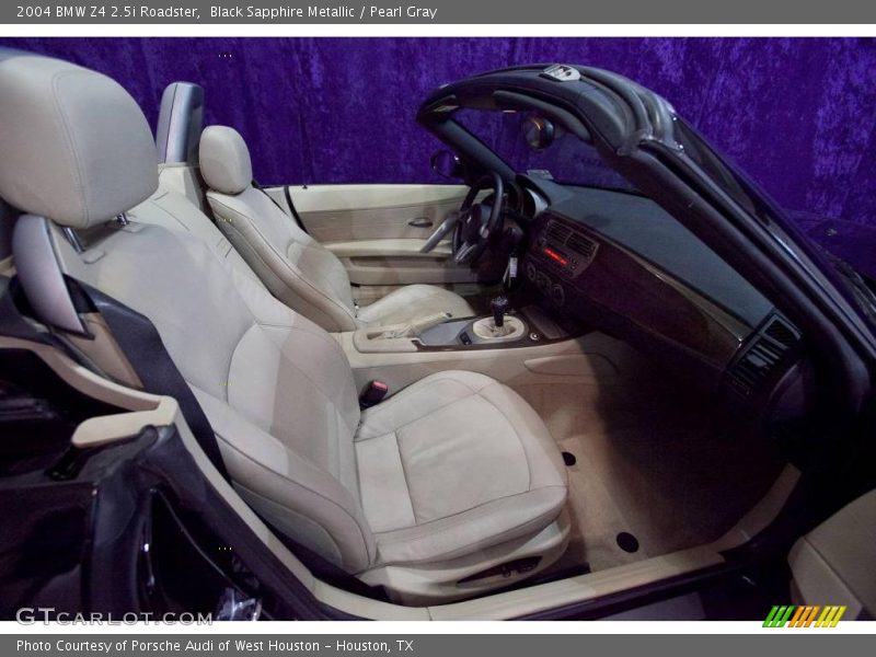 Black Sapphire Metallic / Pearl Gray 2004 BMW Z4 2.5i Roadster