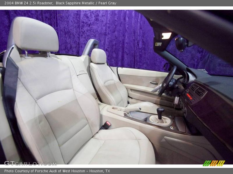 Black Sapphire Metallic / Pearl Gray 2004 BMW Z4 2.5i Roadster