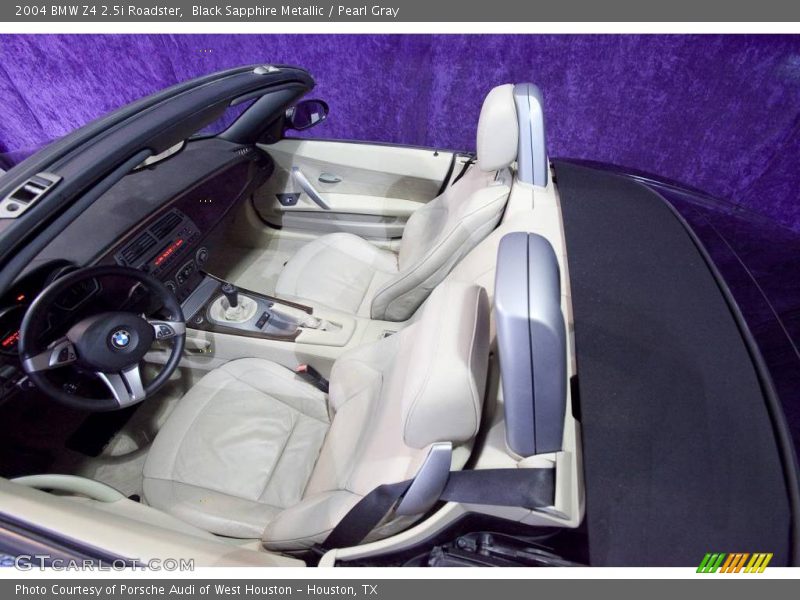 Black Sapphire Metallic / Pearl Gray 2004 BMW Z4 2.5i Roadster