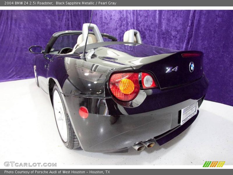 Black Sapphire Metallic / Pearl Gray 2004 BMW Z4 2.5i Roadster