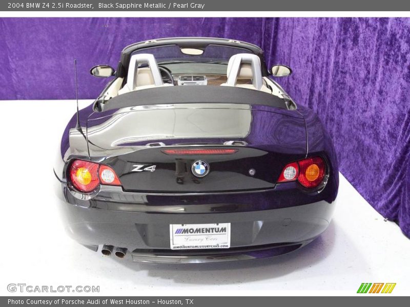 Black Sapphire Metallic / Pearl Gray 2004 BMW Z4 2.5i Roadster