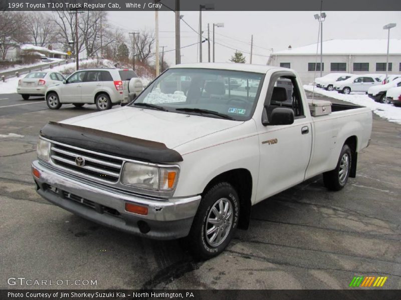 White / Gray 1996 Toyota T100 Truck Regular Cab