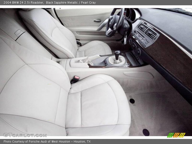 Black Sapphire Metallic / Pearl Gray 2004 BMW Z4 2.5i Roadster