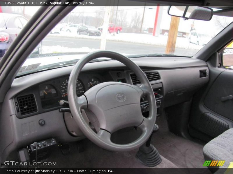 White / Gray 1996 Toyota T100 Truck Regular Cab