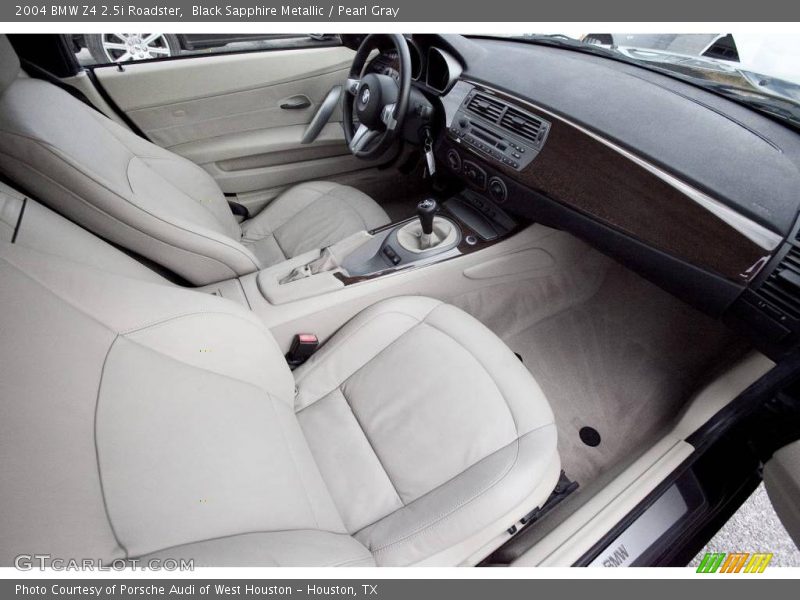 Black Sapphire Metallic / Pearl Gray 2004 BMW Z4 2.5i Roadster