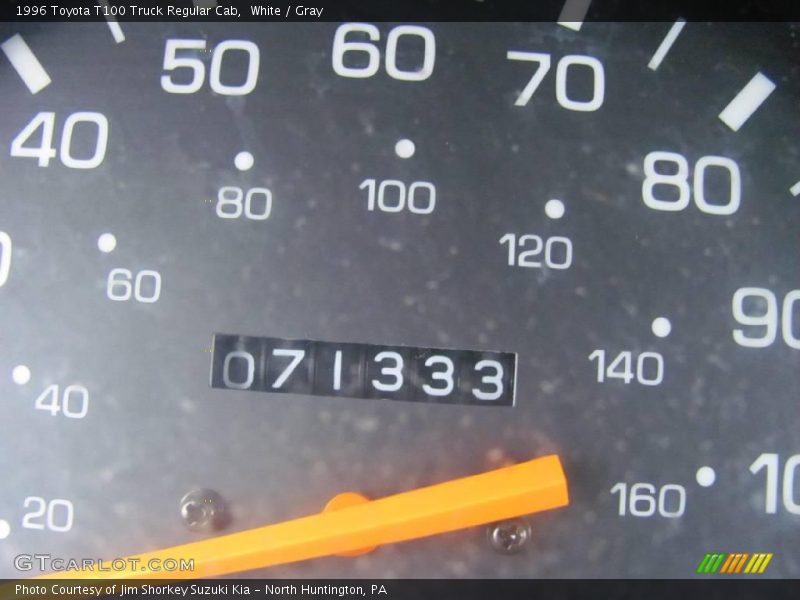 White / Gray 1996 Toyota T100 Truck Regular Cab