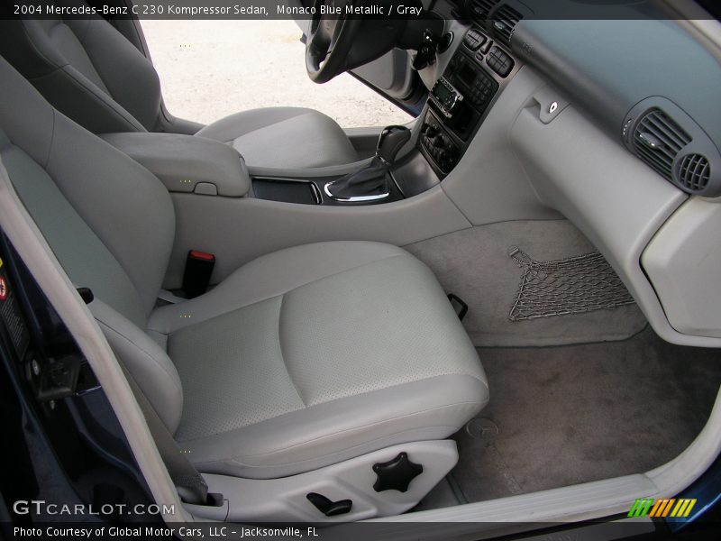Monaco Blue Metallic / Gray 2004 Mercedes-Benz C 230 Kompressor Sedan