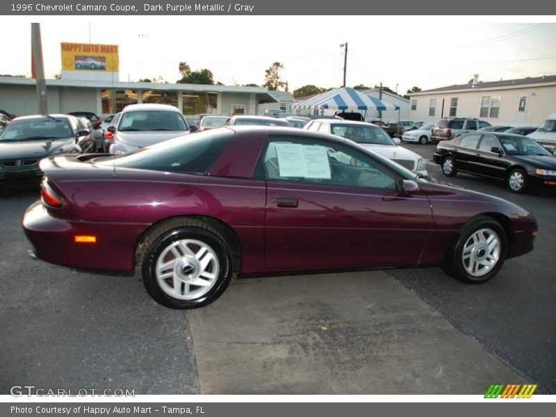 Dark Purple Metallic / Gray 1996 Chevrolet Camaro Coupe