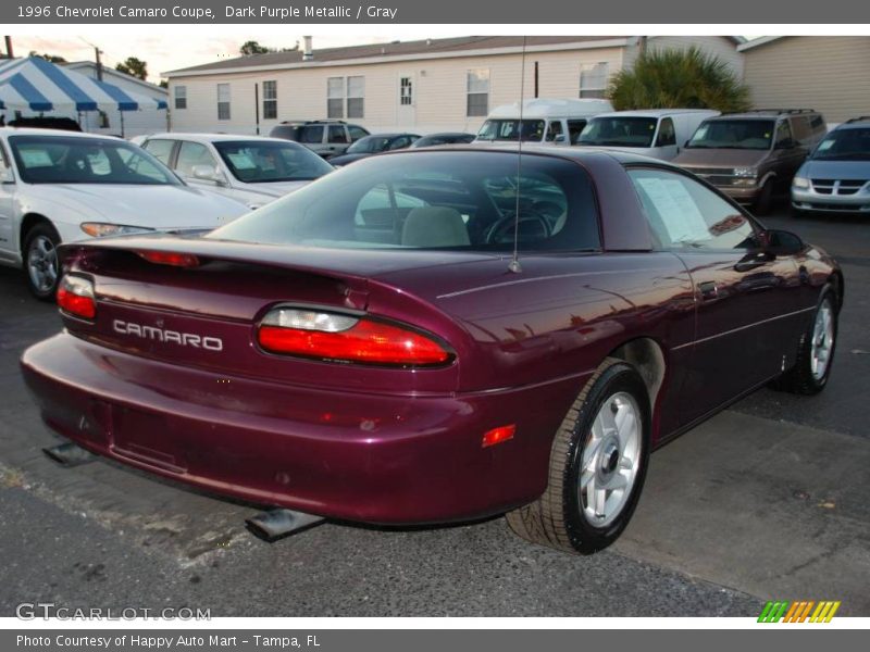Dark Purple Metallic / Gray 1996 Chevrolet Camaro Coupe