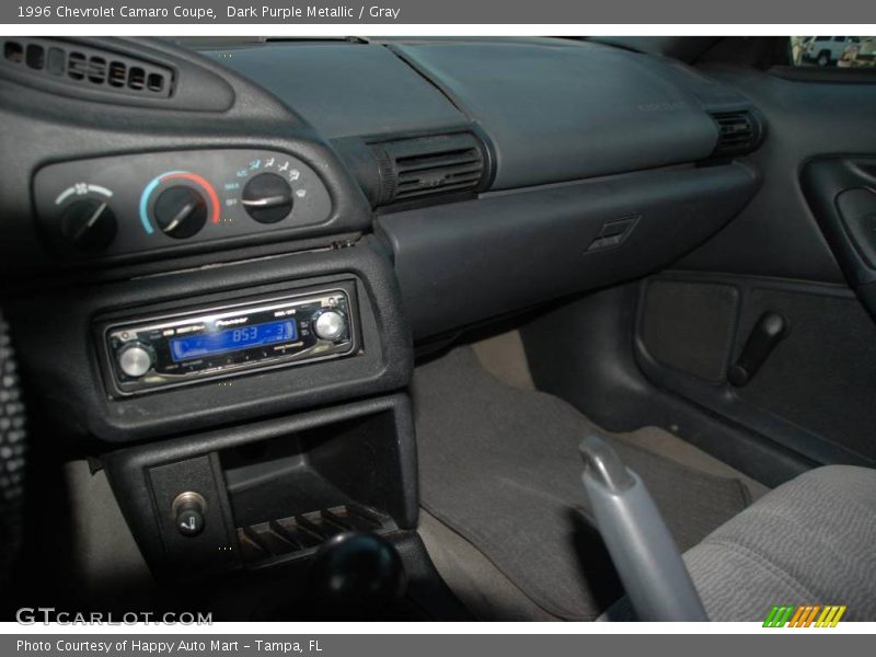 Dark Purple Metallic / Gray 1996 Chevrolet Camaro Coupe