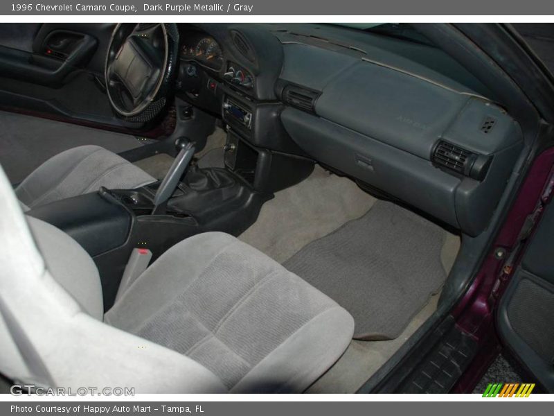 Dark Purple Metallic / Gray 1996 Chevrolet Camaro Coupe