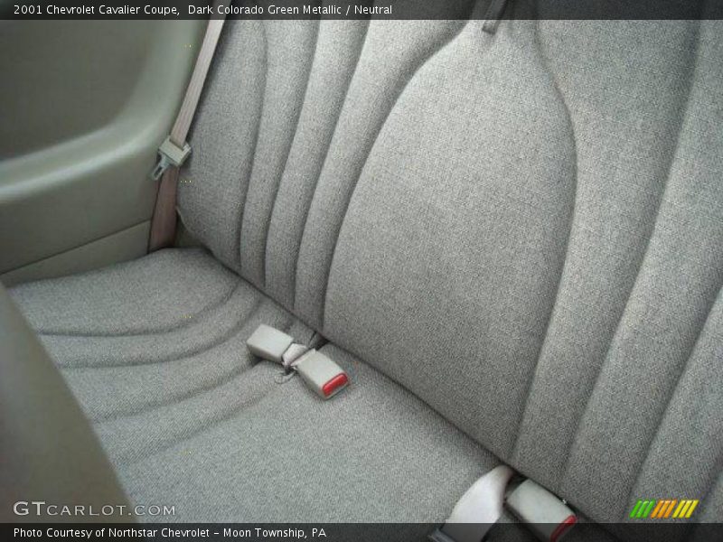 Dark Colorado Green Metallic / Neutral 2001 Chevrolet Cavalier Coupe
