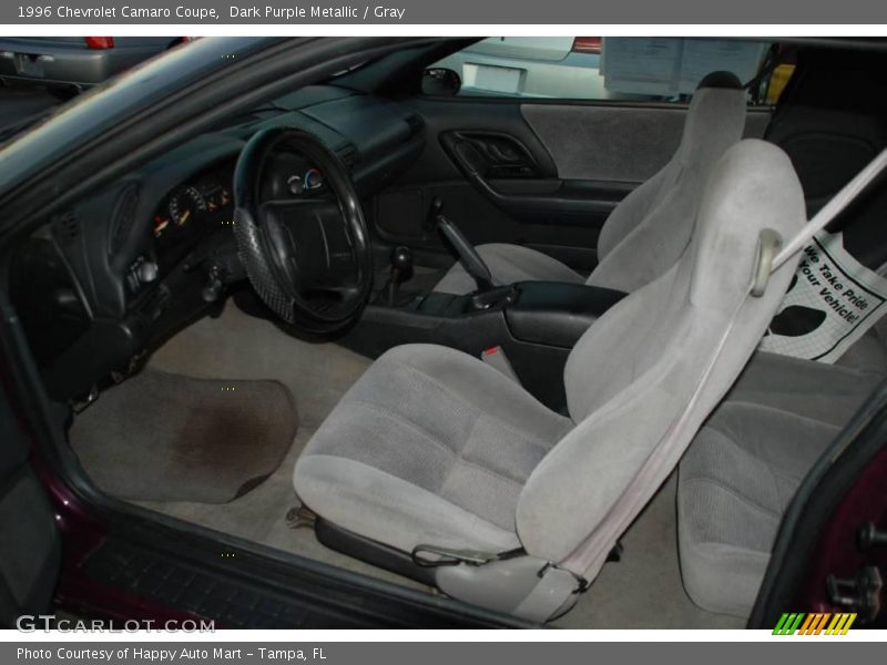 Dark Purple Metallic / Gray 1996 Chevrolet Camaro Coupe