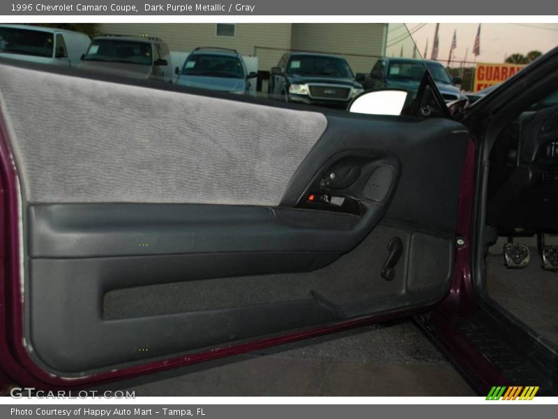 Dark Purple Metallic / Gray 1996 Chevrolet Camaro Coupe