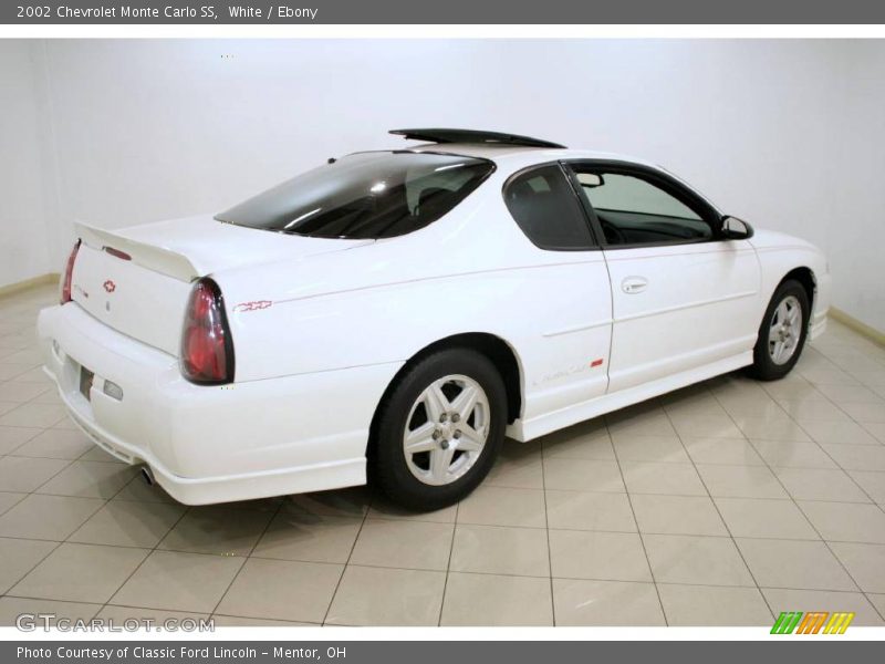 White / Ebony 2002 Chevrolet Monte Carlo SS