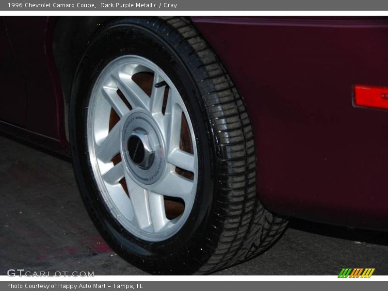 Dark Purple Metallic / Gray 1996 Chevrolet Camaro Coupe