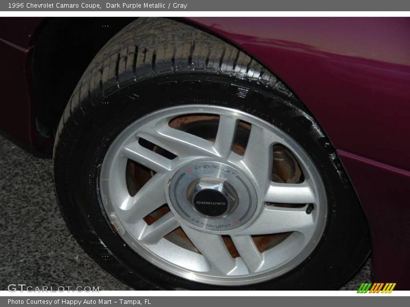 Dark Purple Metallic / Gray 1996 Chevrolet Camaro Coupe