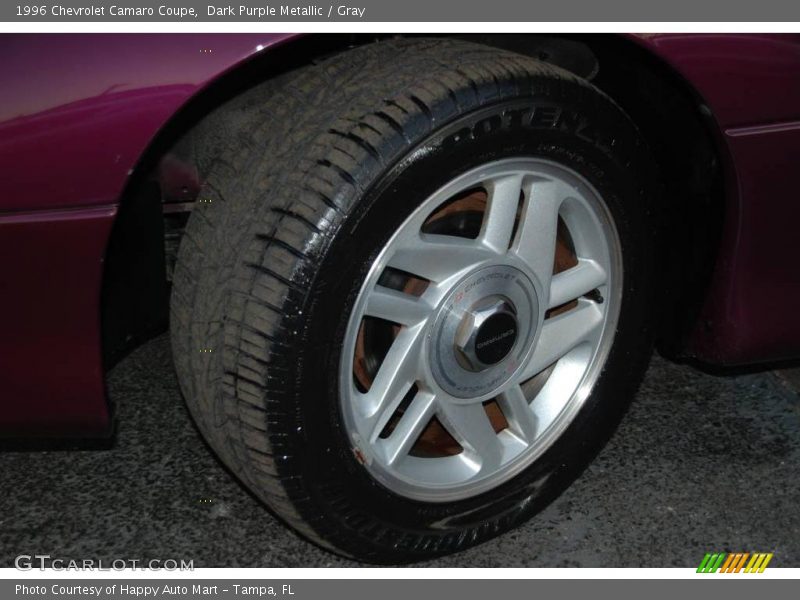 Dark Purple Metallic / Gray 1996 Chevrolet Camaro Coupe