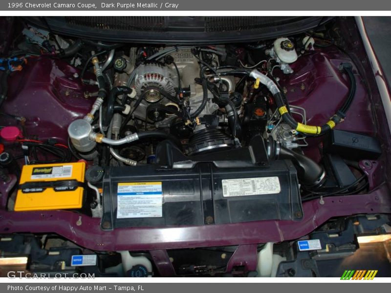 Dark Purple Metallic / Gray 1996 Chevrolet Camaro Coupe