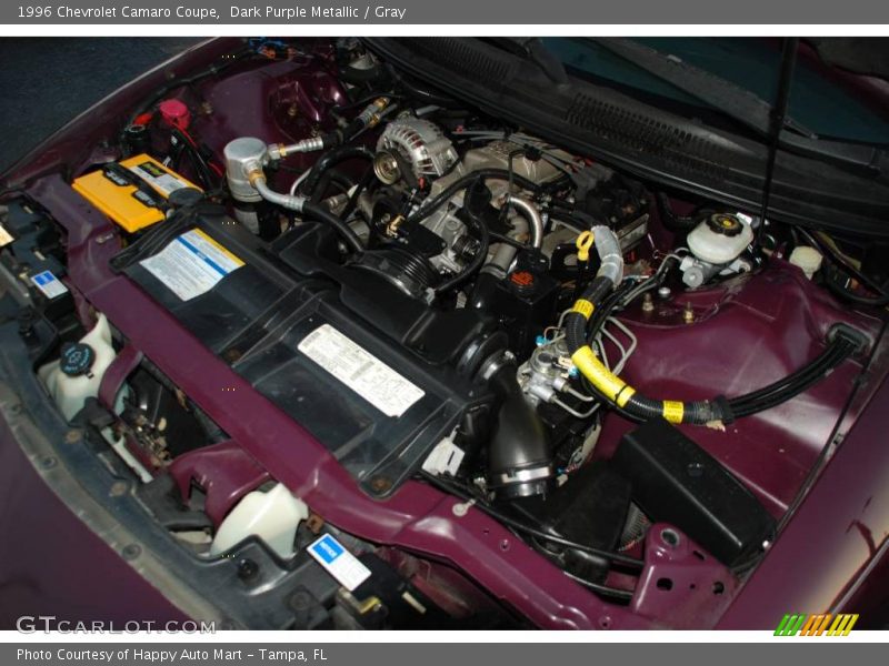 Dark Purple Metallic / Gray 1996 Chevrolet Camaro Coupe