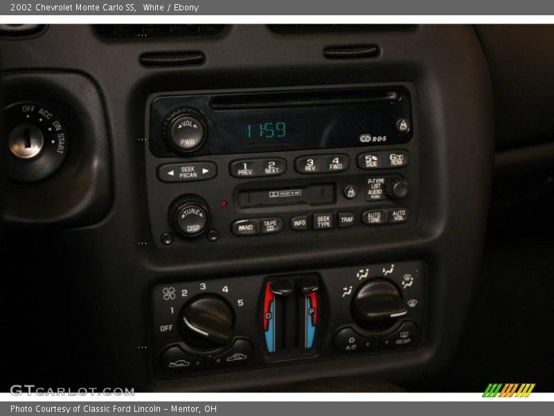 White / Ebony 2002 Chevrolet Monte Carlo SS
