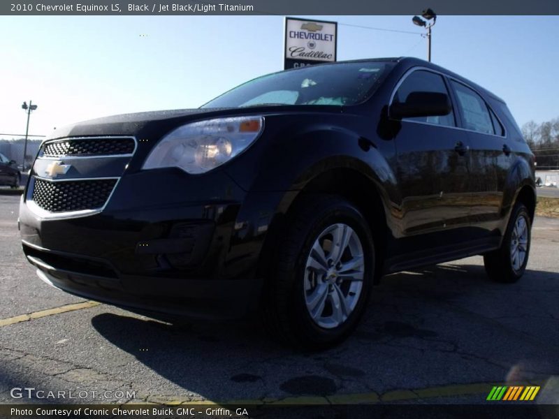 Black / Jet Black/Light Titanium 2010 Chevrolet Equinox LS