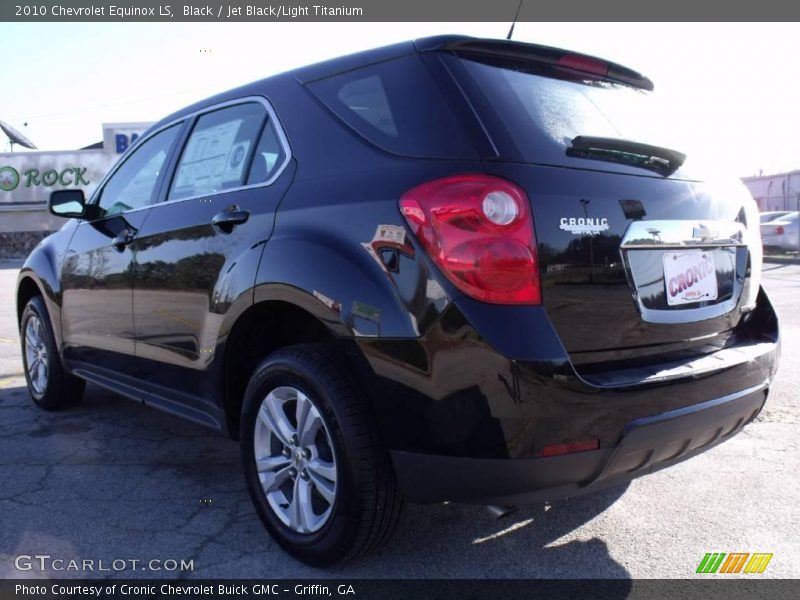 Black / Jet Black/Light Titanium 2010 Chevrolet Equinox LS