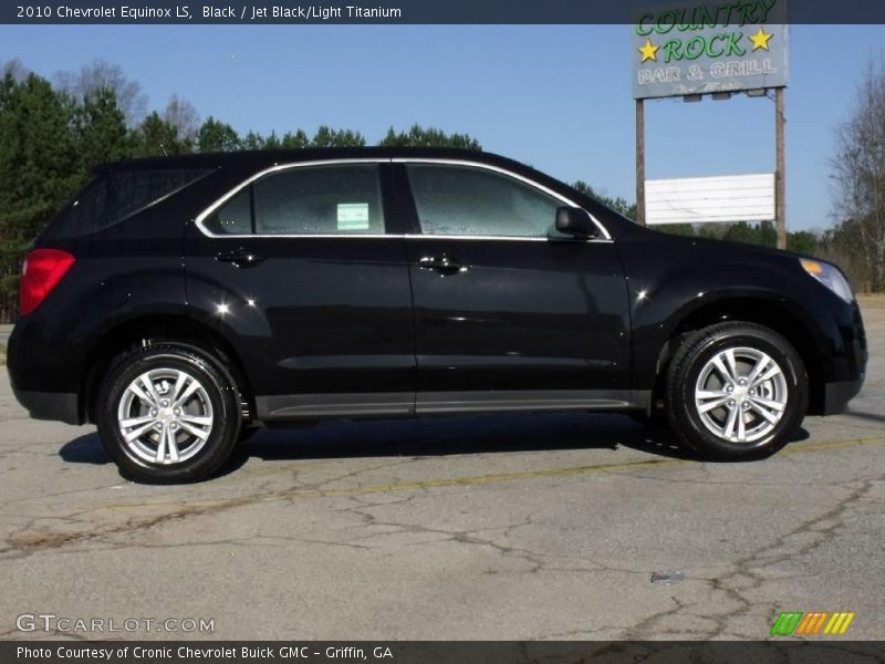 Black / Jet Black/Light Titanium 2010 Chevrolet Equinox LS