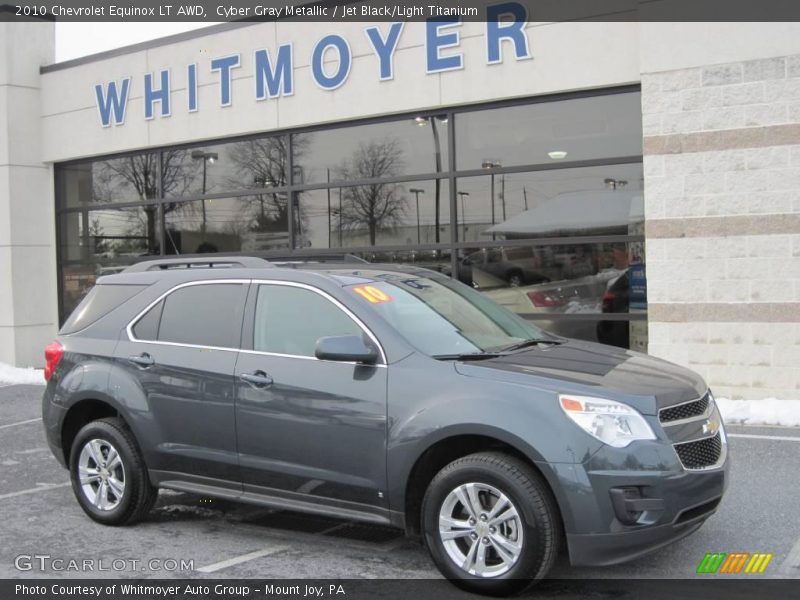 Cyber Gray Metallic / Jet Black/Light Titanium 2010 Chevrolet Equinox LT AWD